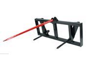 Hay Spear Attachment for Global Euro Carrier Quick Attach Mount tractor Deere