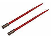 Fluted 47 Pin type Hay Bale Spear 3000 lbs capacity 1 3 4 rond sleeve PAIR