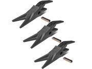 Set of 3 23WTL Bucket Twin Tiger Tooth Assembly JD Style Shank T23 Flex Pin