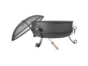 34 Steel Cauldron Fire Pit Outdoor Backyard Cooking Camping 34 Diameter Bowl