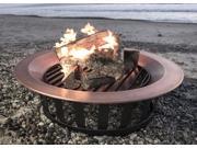 40 Solid 100% Copper Fire Pit Bowl Wood Burning Patio Deck Grill