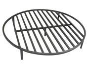 Round Fire Pit Grate 28 Heavy Duty Grill Cooking Campfire Camp Ring 1 2 Steel