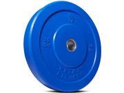 Titan Fitness 35 lb Olympic Bumper Plate Blue Benchpress Strength Training Power