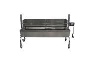 Rotisserie Grill Roaster w Windscreen Stainless Steel 13W 88LBS capacity BBQ