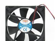 Original TOP MOTOR DF1212025BB DF1212BB DC 12V 0.38A 12025 12CM 2 ball bearing case cooling fan 120*120*25mm 2 line