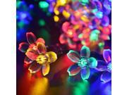 Solar String Lights Outdoor Flower Fairy Light 21ft 50 LED Multi Color Blossom Lighting for Christmas Party Garden Decoration
