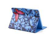 Colored Drawing Blue Butterfly Cartoon Cute Pattern Wallet&Cards Slot Full-body Kickstand PU Leather/Plastic Protective Flip Case with Smart Auto Wake/Sleep Fea Colored Drawing Blue Butterfly Cartoon Cute Pattern Wallet&Cards Slot Full-body Kickstand PU Leather/Plastic Protective Flip Case with Smart Auto Wake/Sleep Fea