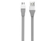 ROCK® Auto disconnect 1M 3.3FT Flat Intelligent LED Fully Charged Indicator Durable Micro USB Sync Charge Data Cable Micro Port USB Cable Grey
