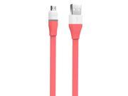 ROCK® Auto disconnect 1M 3.3FT Flat Intelligent LED Fully Charged Indicator Durable Micro USB Sync Charge Data Cable Micro Port USB Cable Red