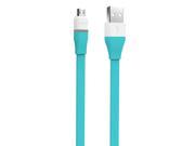 ROCK® Auto disconnect 1M 3.3FT Flat Intelligent LED Fully Charged Indicator Durable Micro USB Sync Charge Data Cable Micro Port USB Cable Blue