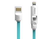 ROCK® 2 in 1 8pin 1M Dual Lightning Cable Micro Port Cable iOS 8.0 And Android Compatible For Apple iPhone 6 Plus iPhone 6 5 5s 5c iPad Air Samsung And Andro