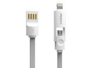 ROCK® 2 in 1 8pin 32CM 1.04ft Dual Lightning Cable Micro Port Cable iOS 8.0 And Android Compatible For Apple iPhone 6 Plus iPhone 6 5 5s 5c iPad Air Samsun