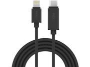 ROCK® 3.28ft 1M USB2.0 Type c to Lightning Cable Compatible Mobile Phone Tablet PC Laptop Black
