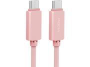 ROCK® 3.28ft 1M USB3.0 Type C to C Cable Data And Charging Cord Cable Compatible Apple Macbook Rosegold