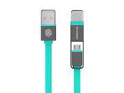 NILLKIN® 3.39ft 1.2M Plus 2 in 1 Lightning Micro USB Charges Cable and Data Syncs Cable Green
