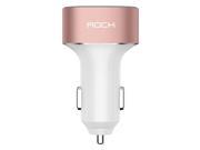 ROCK® 5V 5A Type C Car Charger Type C Dual USB Rapid Charge Rose Gold