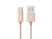 ROCK® C2 0.98 ft 0.3M Type C To A Data And Charging Cord Cable Rose Gold