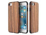 iPhone 7 Case Rock® Wood Series Protective Case with eco friendly real wood cover for iPhone 7