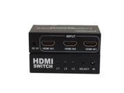 J Tech Digital ® Premium 3 port High speed HDMI switch with IR wireless remote and AC Power adapter supports 3D 1080p
