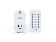 JTD 1 Pack Remote Control Outlet Switch 2nd Generation Energy Saving Wireless Electrical Outlet Switch with remotes for Household Appliances Lamps Lighting E