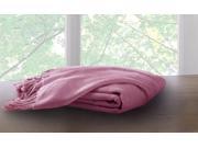 Marcini Bamboo Fiber Cotton Throw Blanket Baby Pink