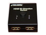 J Tech Digital JTD BIDI HDSW Premium Quality HDMI Bi Directional Two Ways One Input to One Output or Two Inputs to One Outputs Switcher