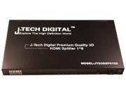 J Tech Digital JTD3DSP0108 8 Port HDMI Powered Splitter 1x8 V1.3 Certified with 3D