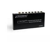 J Tech Digital 5.1 Channel Audio Decoder with Remote Control and Video EQ mode USB charging USB