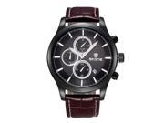 louiwill New Arrival SKONE Brand Men Watches Genuine Leather Watch Fashion Casual Calendar Wristwatch