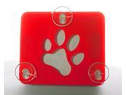 Toll Transponder Holder for I Pass Fastrak and old new EZ Pass 3 Point Mount Paw Red