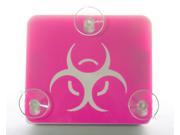 Toll Transponder Holder for I Pass Fastrak and old new EZ Pass 3 Point Mount Bio Hazard Pink