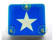 Toll Transponder Holder for I Pass Fastrak and old new EZ Pass 3 Point Mount Star Blue