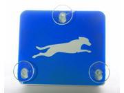 Toll Transponder Holder for I Pass Fastrak and old new EZ Pass 3 Point Mount Dog Running Blue