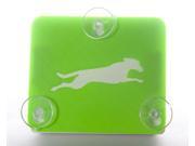 Toll Transponder Holder for I Pass Fastrak and old new EZ Pass 3 Point Mount Dog Running Green