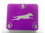 Toll Transponder Holder for I Pass Fastrak and old new EZ Pass 3 Point Mount Dog Running Purple