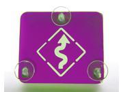 Toll Transponder Holder for I Pass Fastrak and old new EZ Pass 3 Point Mount Twisty Road Sign Purple