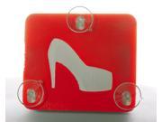 Toll Transponder Holder for I Pass Fastrak and old new EZ Pass 3 Point Mount Shoe Heels Red