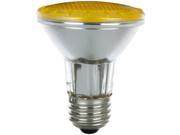 Sunlite Halogen 50 Watt Yellow PAR20 Reflector Medium Base Light Bulb