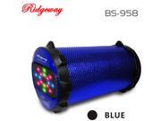 Ridgeway BS 958 blue Portable Bluetooth Speaker 1200mAh rechargeable li ion battery table top mini speaker boombox USB BT FM AUX 4 colors