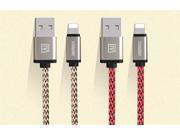 2 Pcs Remax MFI iOS9 Certificated 8pin USB Charging Data Cable For iPhone 5 5S 6 6S Plus for iPad Air 2 Transmit Line 1m 2m gold and red color