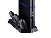 Dual USB Controller Charger Dock Station Stand Base Charging Cooling Cooler Fan for PS4 Game Controller