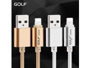 Golf Apple Certified Nylon Braided Lightning Cable Charging Cable USB Cord for iphone7 iphone 6s 6s plus 6plus 6 5s 5c 5 iPad Mini Air iPad5 iPod. Compatibl