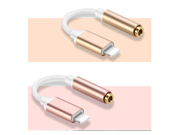 For iPhone 7 iPhone7 Plus Earphone Adapter Converter Cable 3.5mm Female to 8 Pin Lighting Male Headphone Headset Cord Cable