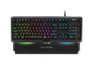 SHARKOON SHARK ZONE MK80 RGB Blue Switch Mechanical RGB Gaming Keyboard 8 Lighting Effects 16.8 Million Colors Integrated Media Hub Onboard Memory N key Ro