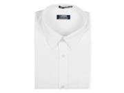 FRENCH TOAST Boys Long Sleeve White Pinpoint Broadcloth Cotton Blend Dress Shirt