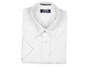 FRENCH TOAST Boys Short Sleeve White Pinpoint Cotton Blend Dress Shirt