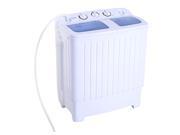 COSTWAY Portable Mini Compact Twin Tub 11lb Washing Machine Washer Spin Dryer