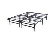 Queen Size Platform Metal Bed Frame Mattress Foundation 80?X60?X14
