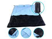 2 Person 86 x 60 W 2 Pillows Large Double Sleeping Bag 23F 5? Camping Hiking