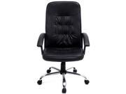 Black High Back Executive Office PU Leather Task Ergonomic Chair Computer Desk